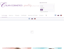 Tablet Screenshot of galancosmetics.com